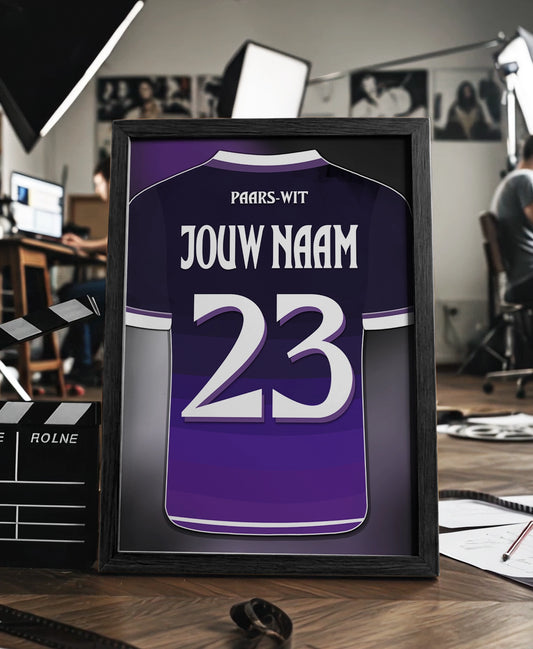 RSC Anderlecht ingelijste poster met naam