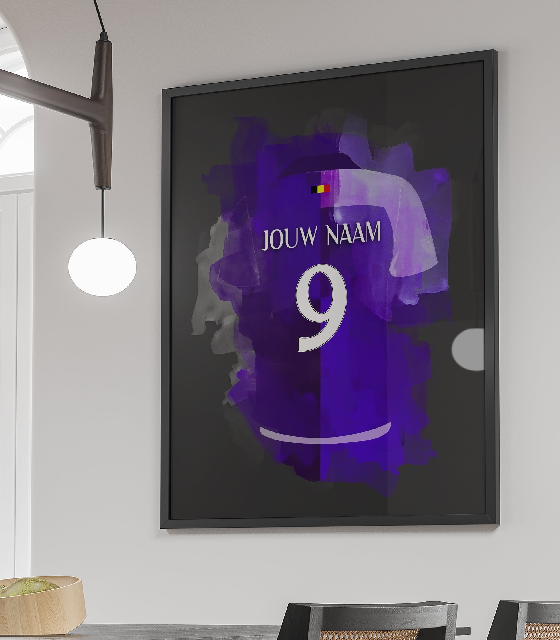 anderlecht poster met personalisatie