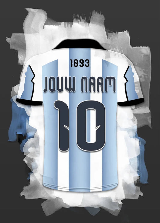 Argentinie Voetbal Poster - Argentijns Voetbal Elftal Poster