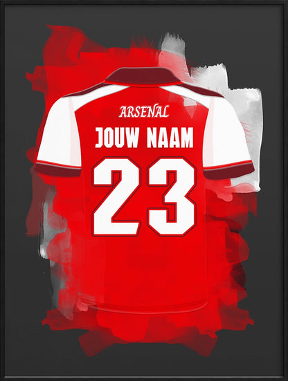 Arsenal FC Voetbal Poster Gepersonaliseerde Voetbalfan Cadeau