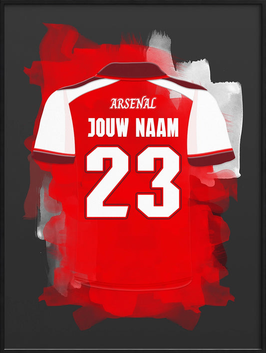 Arsenal FC Voetbal Poster Gepersonaliseerde Voetbalfan Cadeau