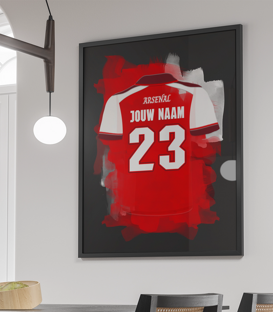 Arsenal FC Voetbal Poster Met Eigen Naam Verjaardag Jongenskamer