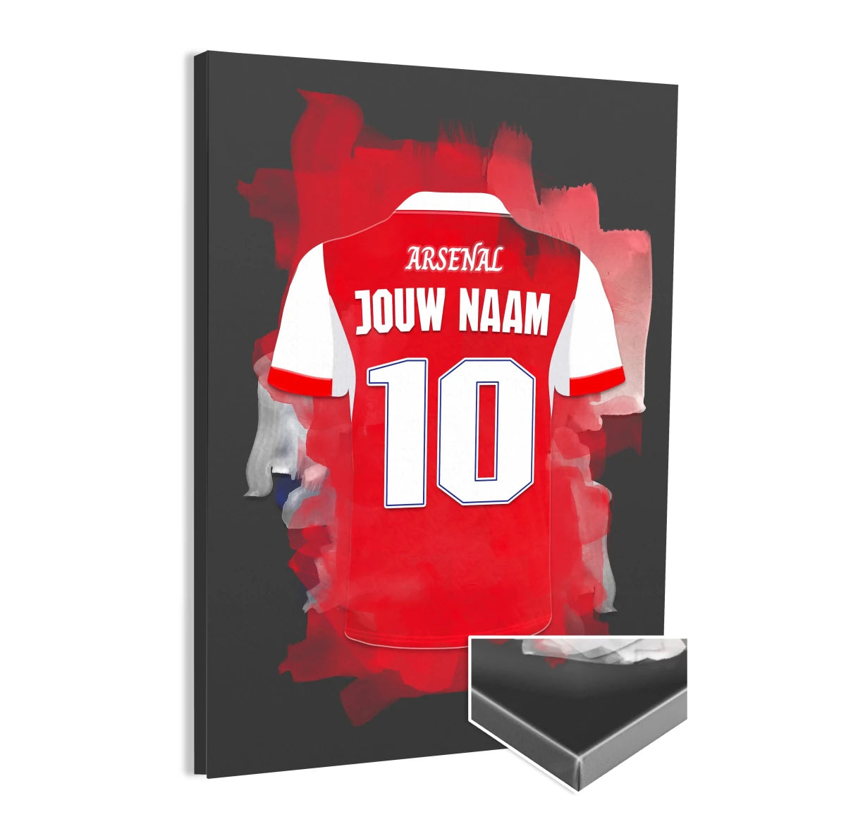 Arsenal FC Voetbal Canvas Met Personalisatie