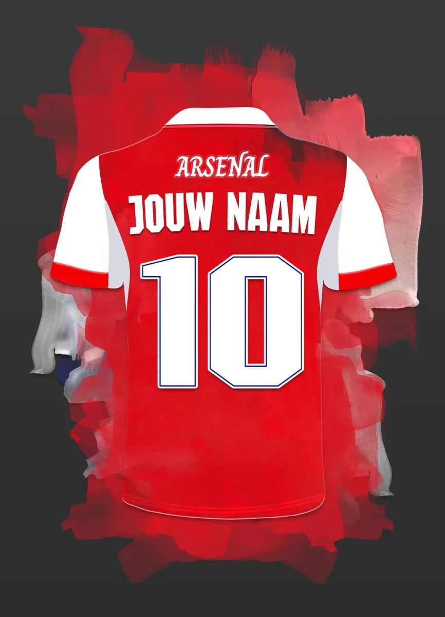 Arsenal FC Voetbal Poster Met Personalisatie