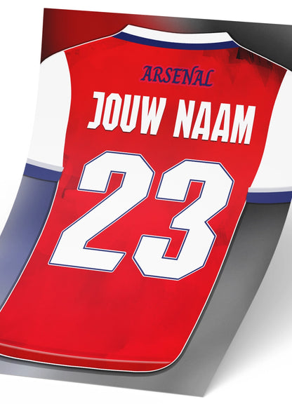 Arsenal FC poster met personalisatie