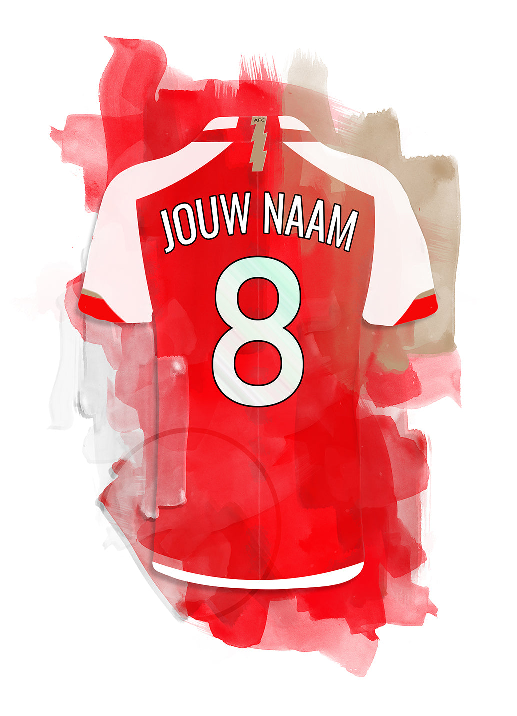 Arsenal poster met personalisatie