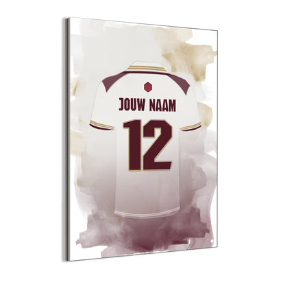 Arsenal FC voetbal wanddecoratie - Arsenal shirt 2025-2026 poster - Dibond poster - The Gunners voetbal fan kado