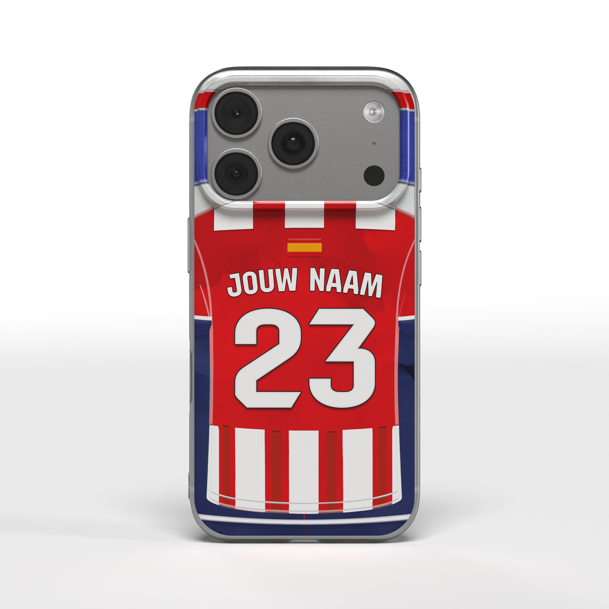 Atletico Madrid Telefoonhoesje Gepersonaliseerd Voetbal Cadeau