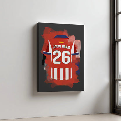 Atletico Madrid Voetbal Aluminium Dibond Wanddecoratie Mancave Kado