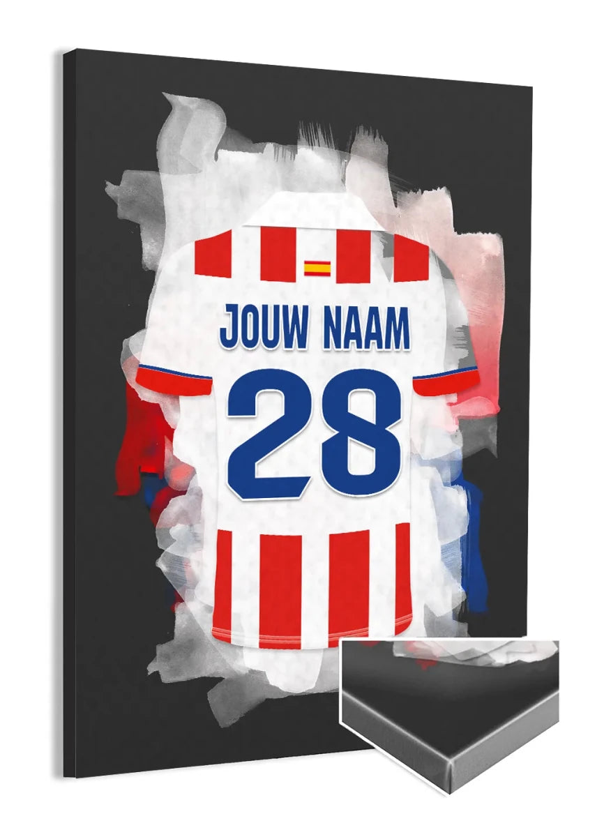 Atletico Madrid Voetbal Canvas Muurdecoratie