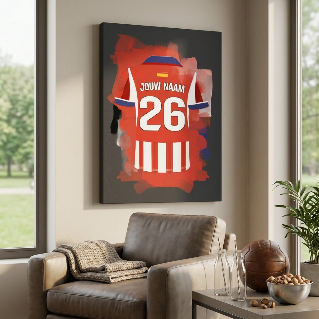 Atletico Madrid Voetbal Canvas Muurdecoratie Jongenskamer Bestellen