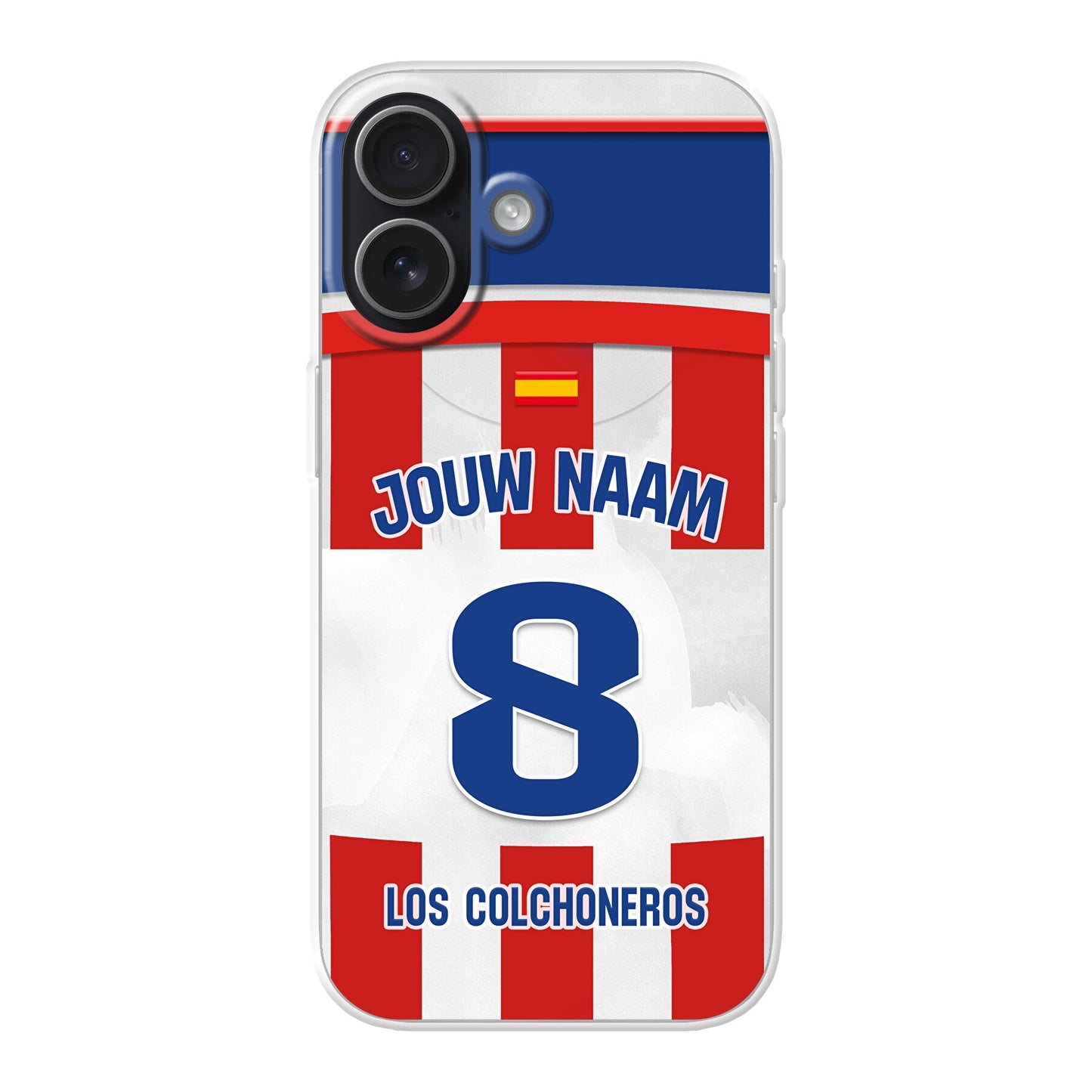 Atletico Madrid telefoonhoesje met naam - Apple iPhone
