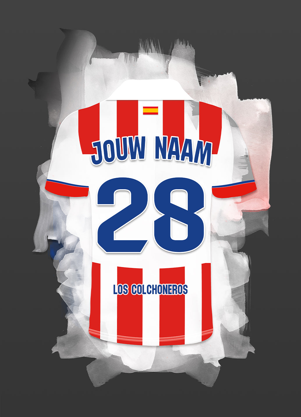 Atletico Madrid losse poster met naam