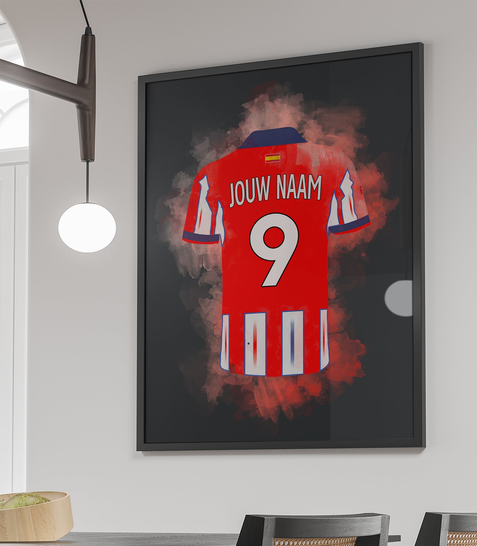 atletico madrid voetbalposter met eigen naam