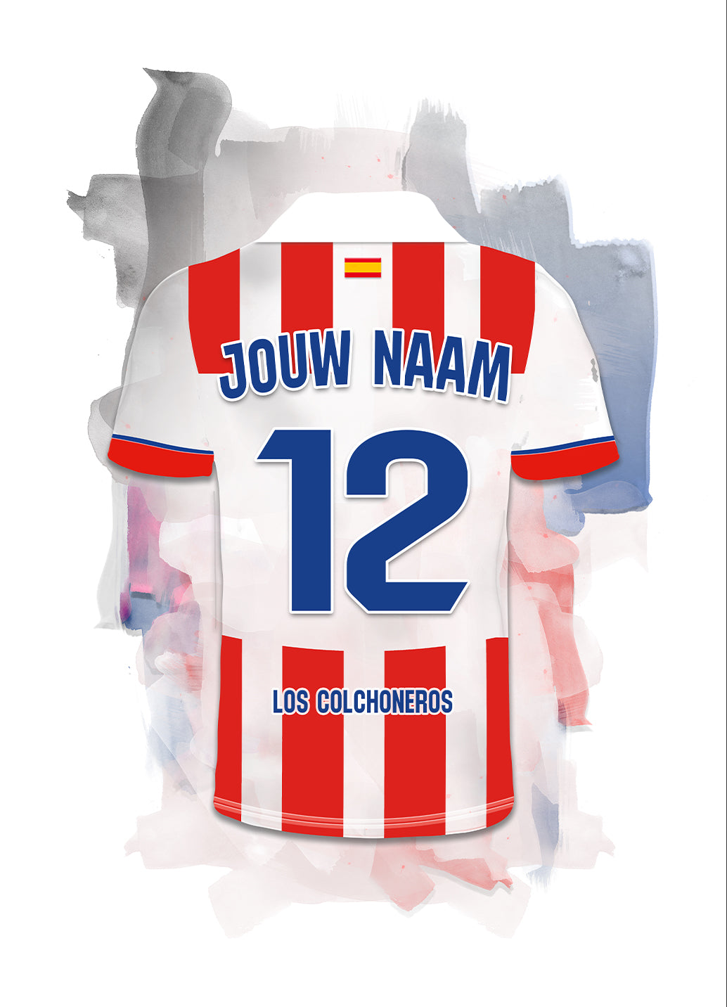 Atletico Madrid losse poster met naam