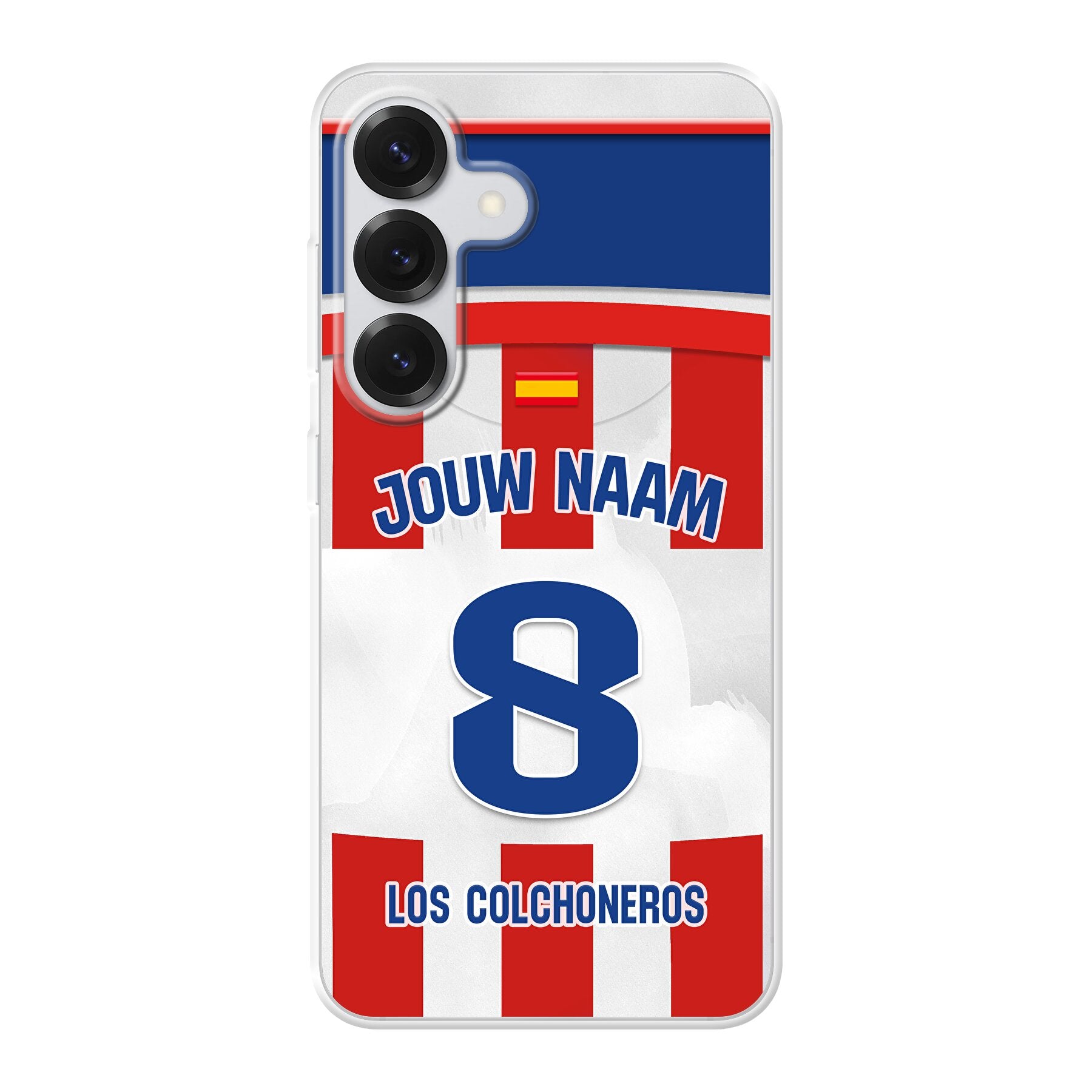 Atletico Madrid telefoonhoesje met naam - Samsung Galaxy
