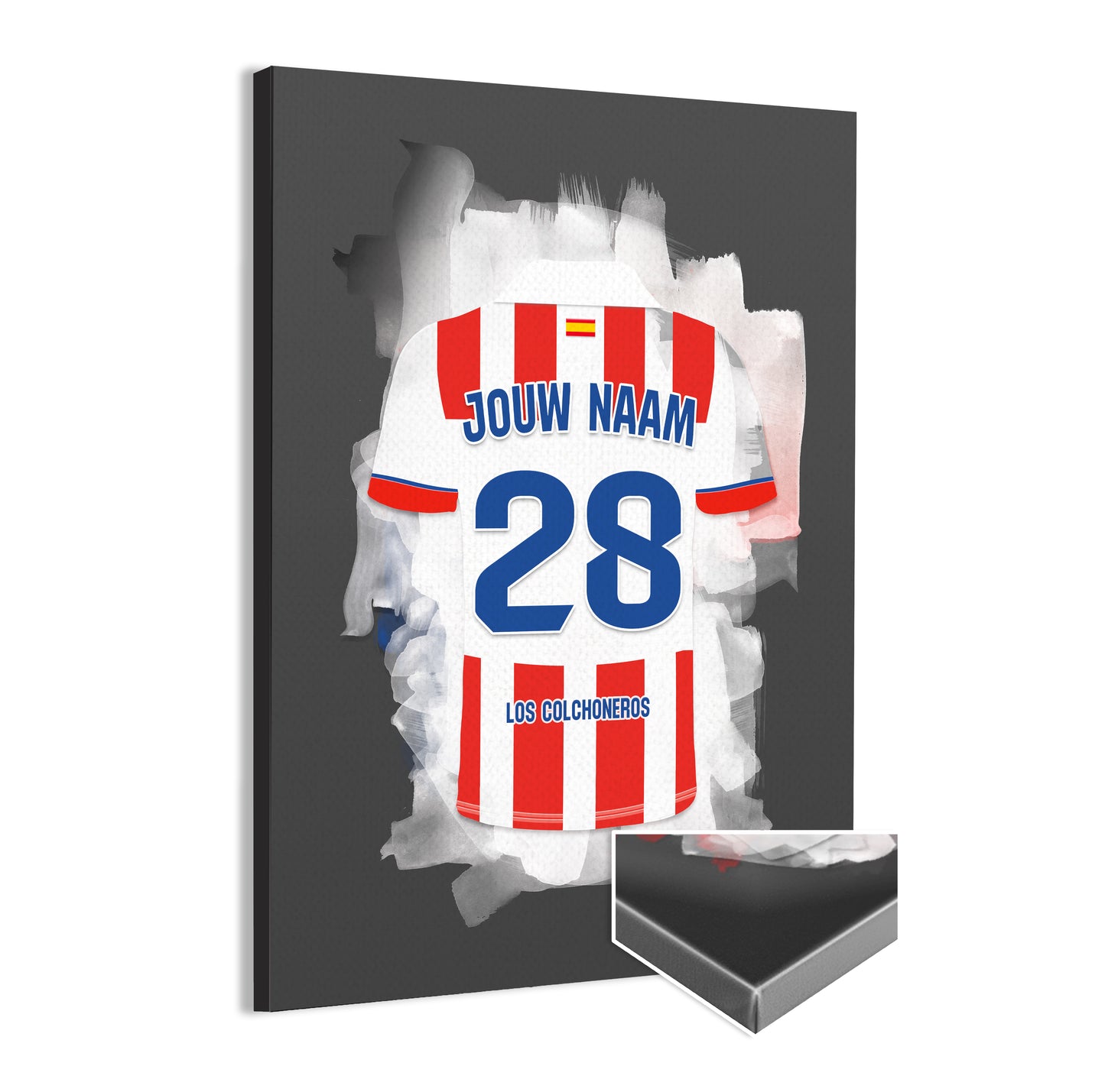 Atletico Madrid canvas poster met naam