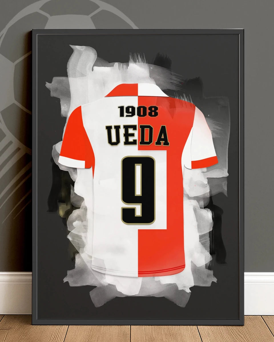 Ueda-Poster-Feyenoord-Voetbal-Muurdecoratie
