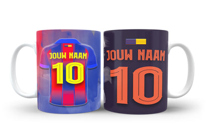 FC Barcelona mok met eigen naam - Fan voetbal kado