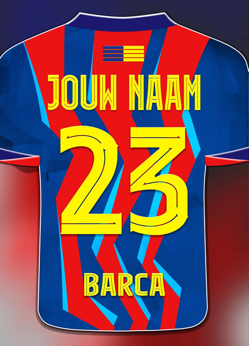 FC Barcelona poster met naam