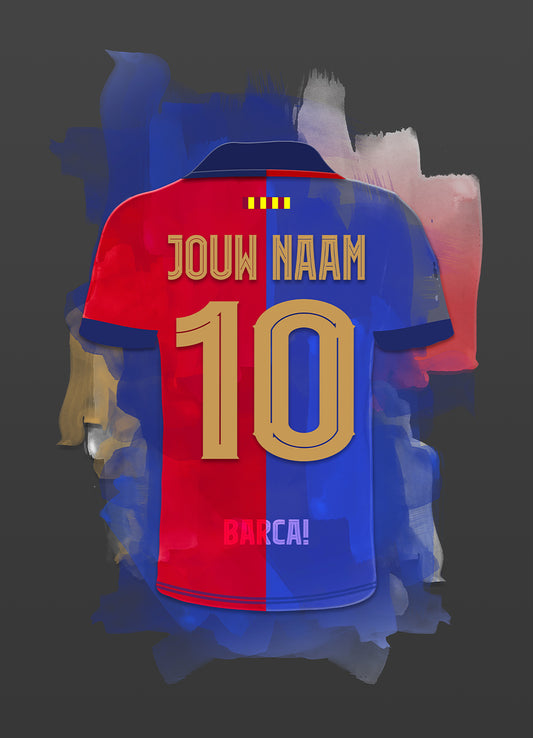 FC Barcelona wanddecoratie met personalisatie