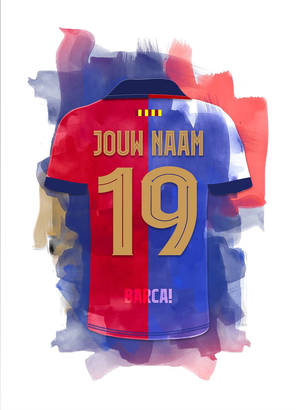 FC Barcelona wanddecoratie met personalisatie