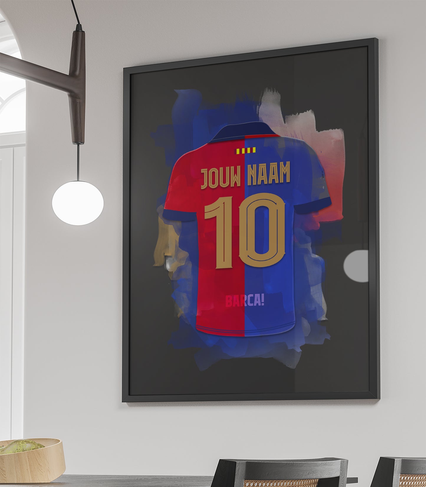 FC Barcelona wanddecoratie met personalisatie
