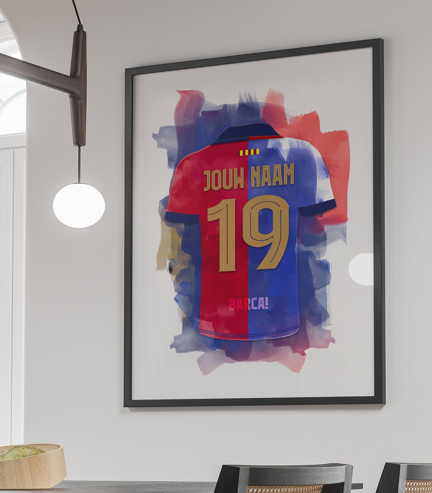 FC Barcelona wanddecoratie met personalisatie