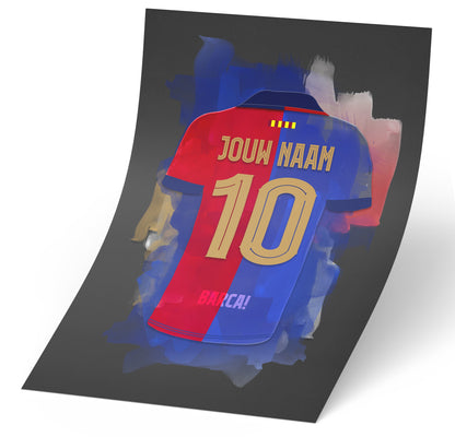 FC Barcelona wanddecoratie met personalisatie