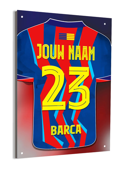FC Barcelona poster op aluminium