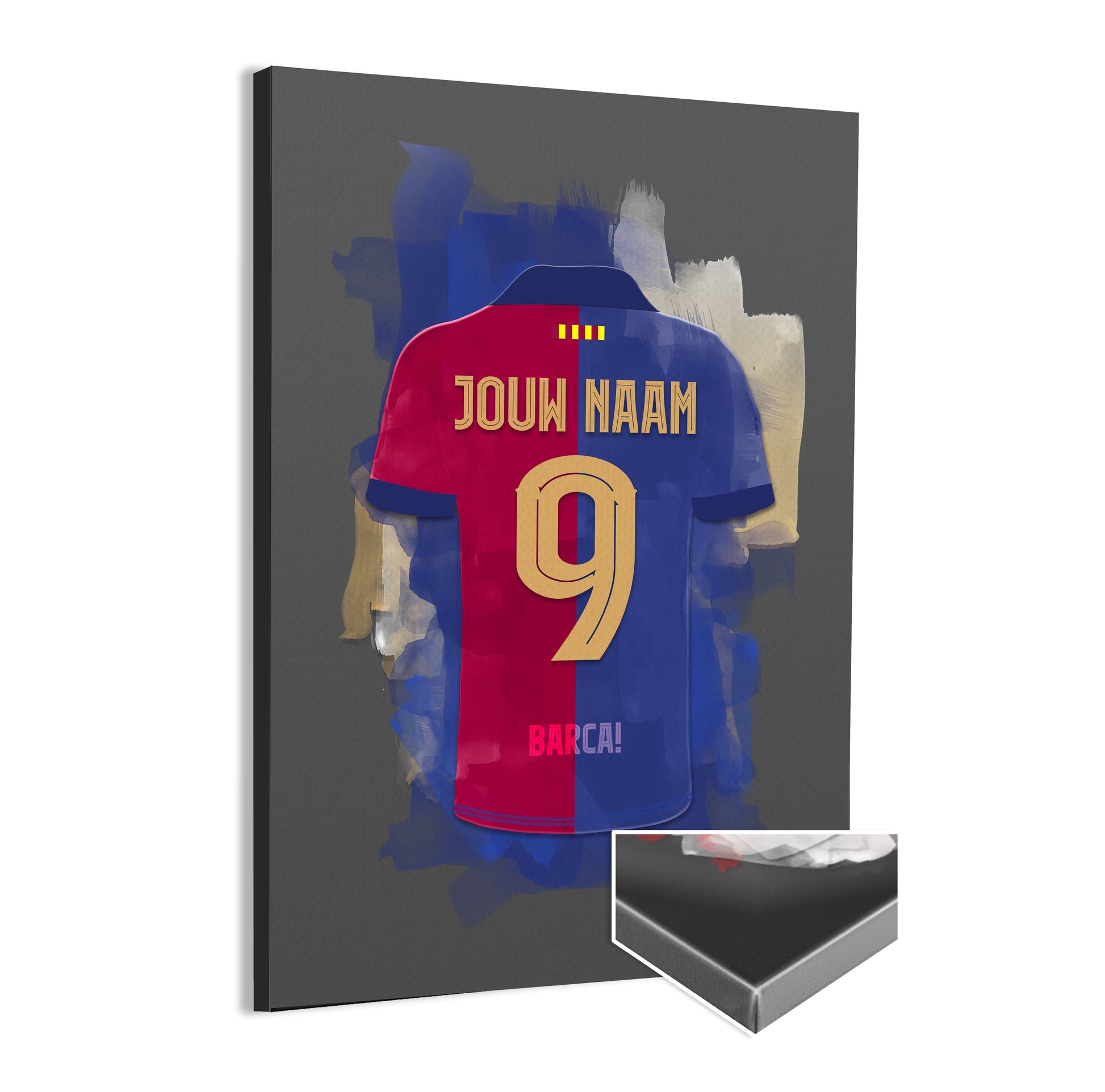 FC Barcelona wanddecoratie - Canvas poster - Voetbal fan cadeau