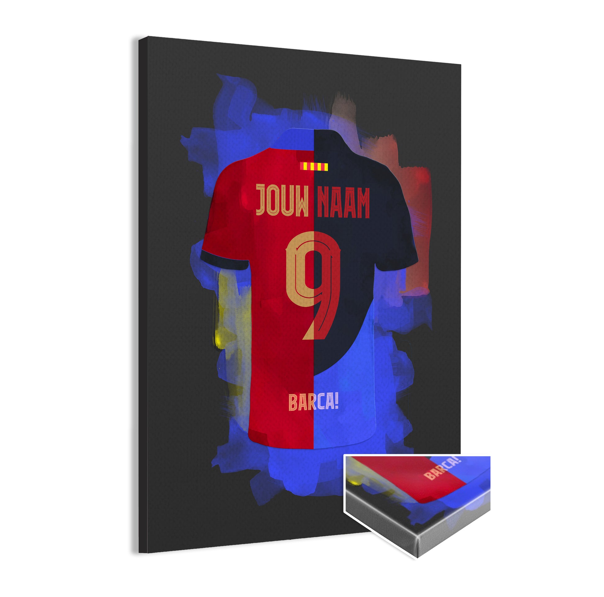 FC Barcelona Canvas wanddecoratie Voetbal Cadeau