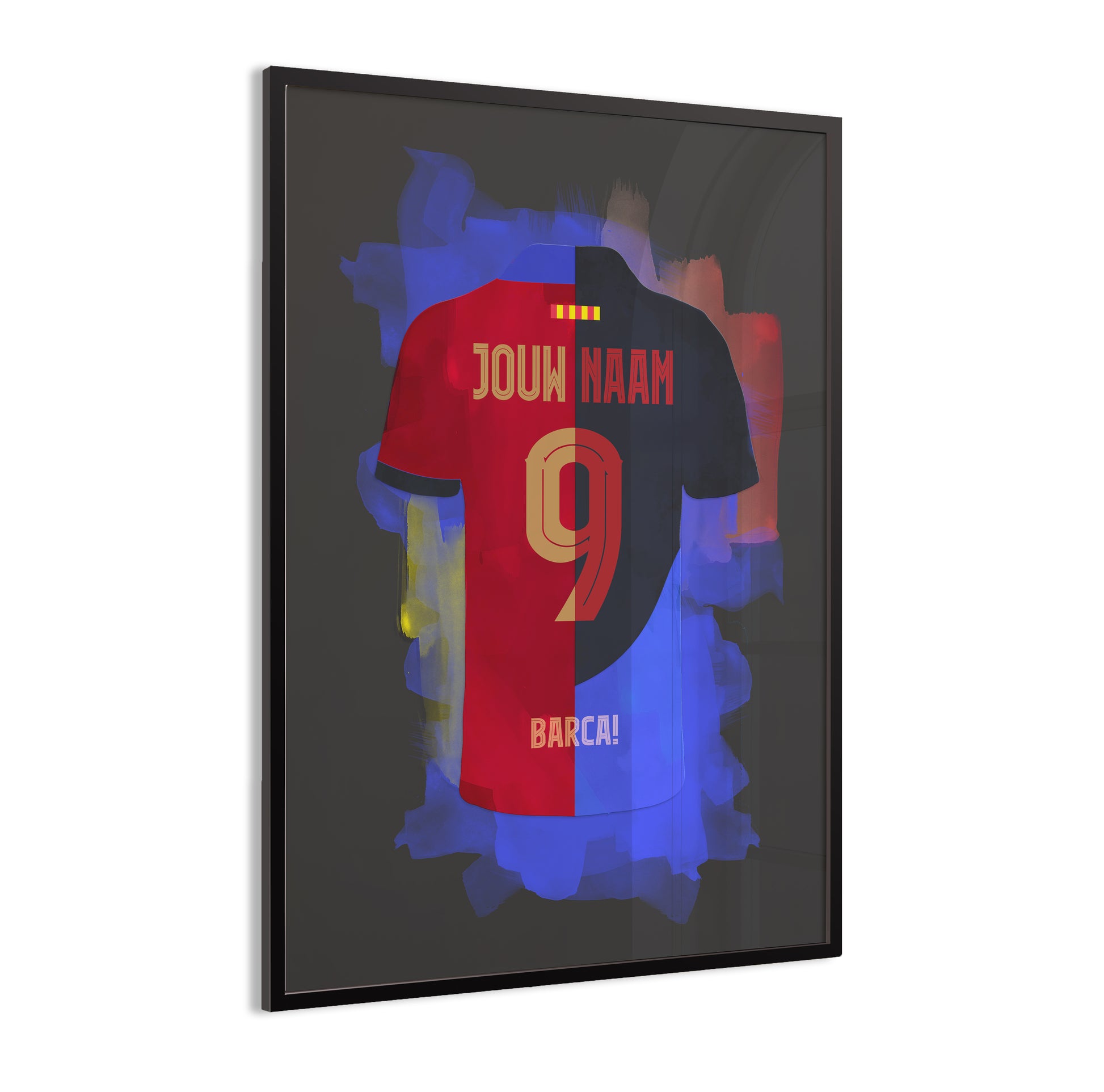 FC Barcelona Ingelijste Poster wanddecoratie Voetbal Cadeau