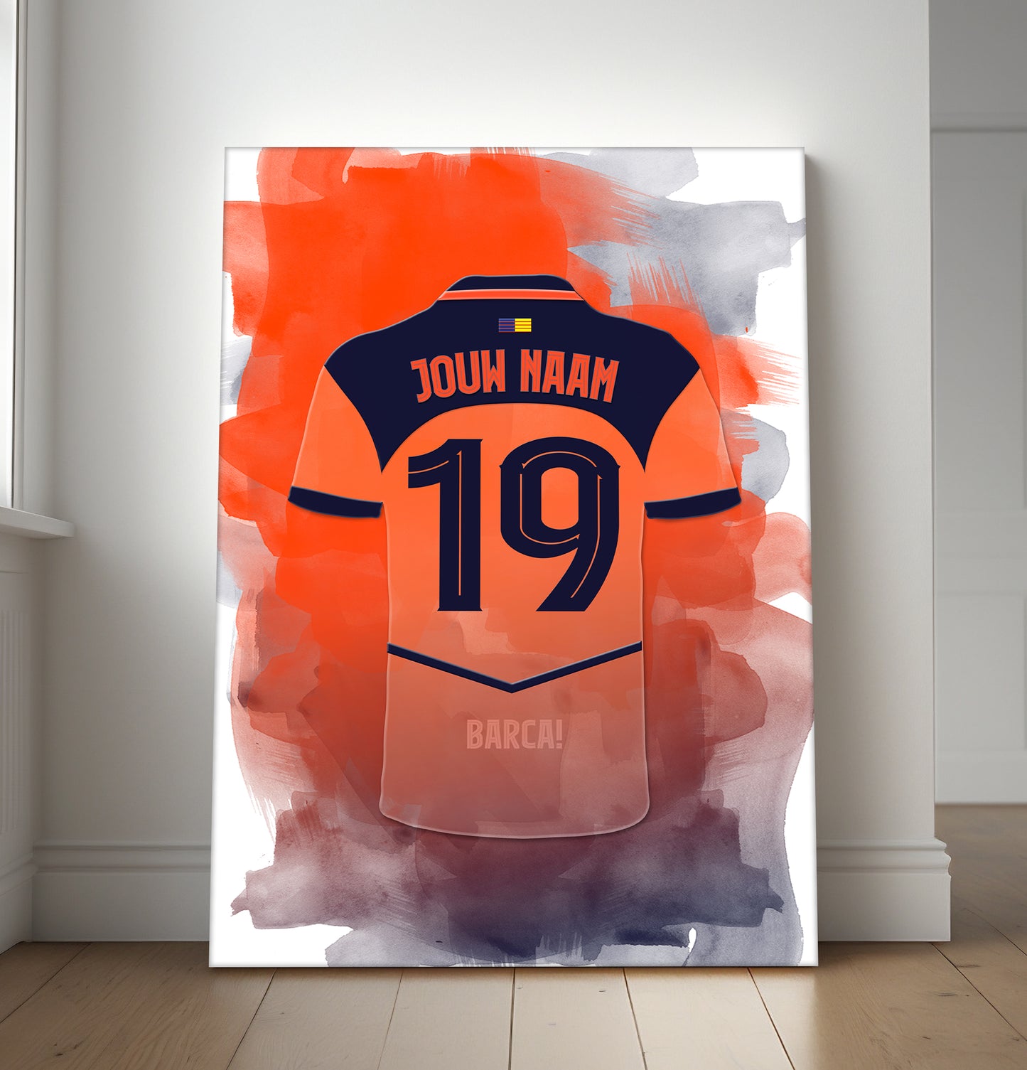 Barcelona wanddecoratie met naam