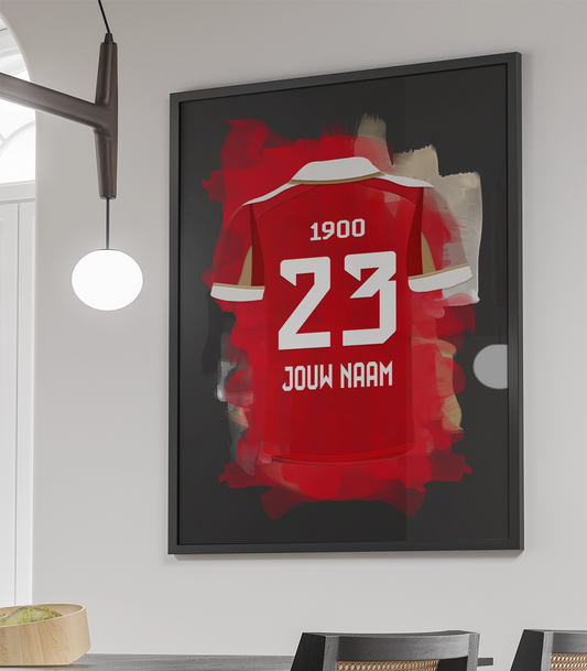 Bayern Munchen Voetbal Poster Met Eigen Naam Verjaardag Cadeau