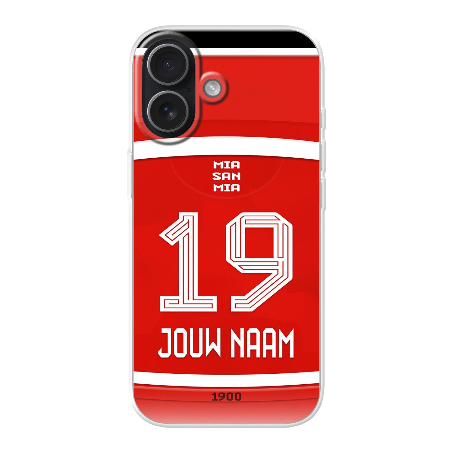 Bayern München telefoonhoesje met naam - FC Bayern - Apple iPhone