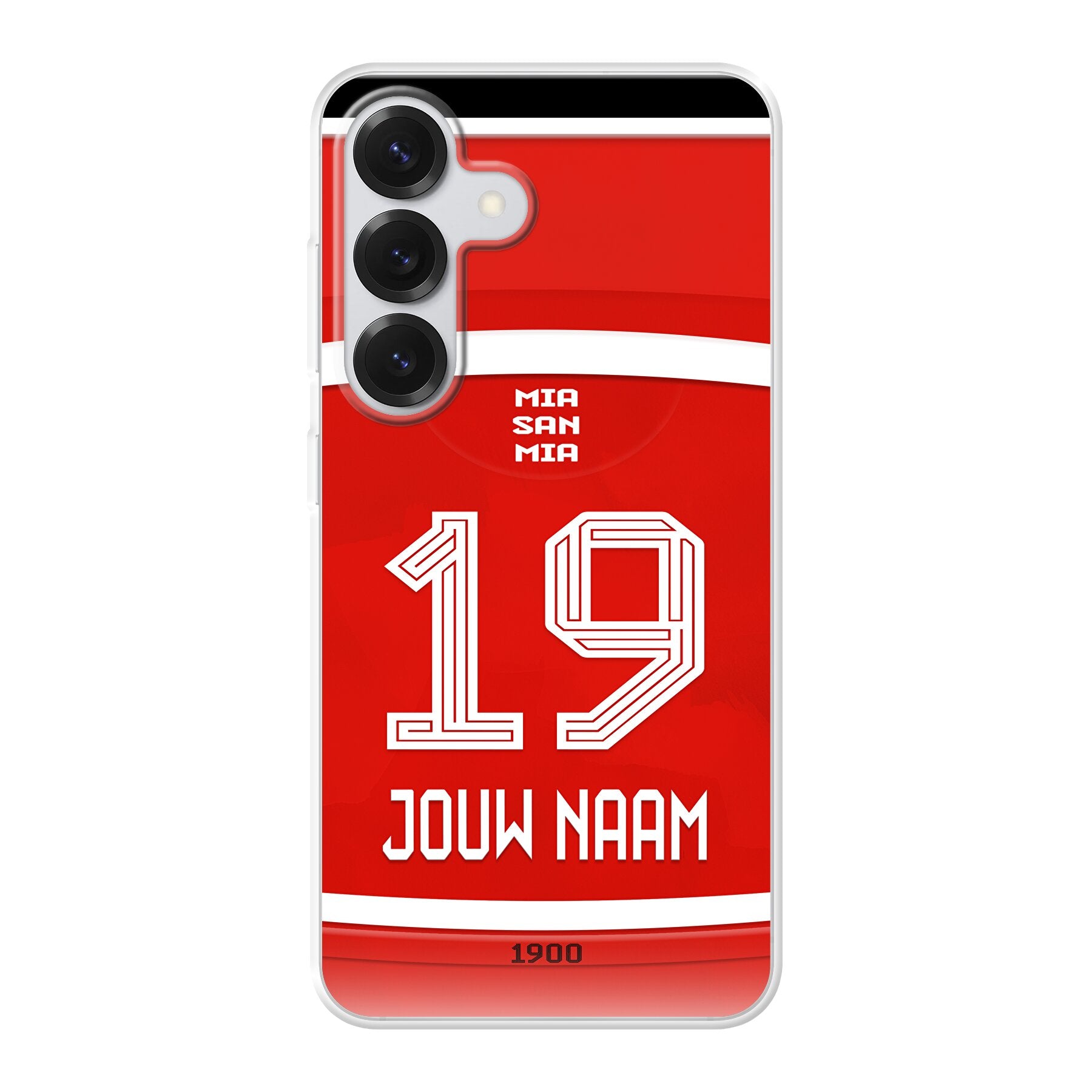 Bayern München telefoonhoesje met naam - FC Bayern - Samsung Galaxy