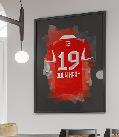 Bayeren Munchen ingelijste poster met naam