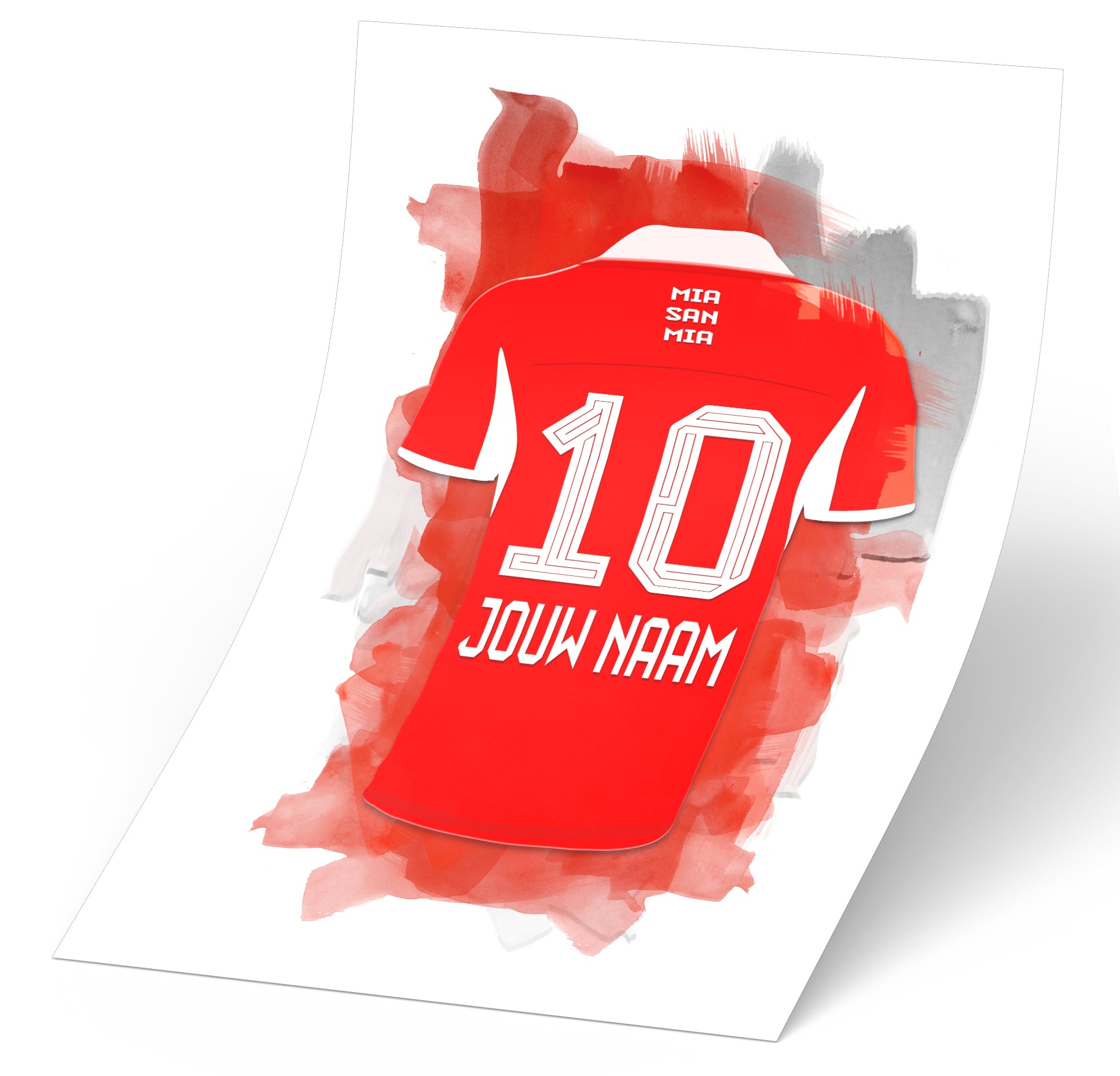 Bayeren Munchen premium voetbal poster met naam