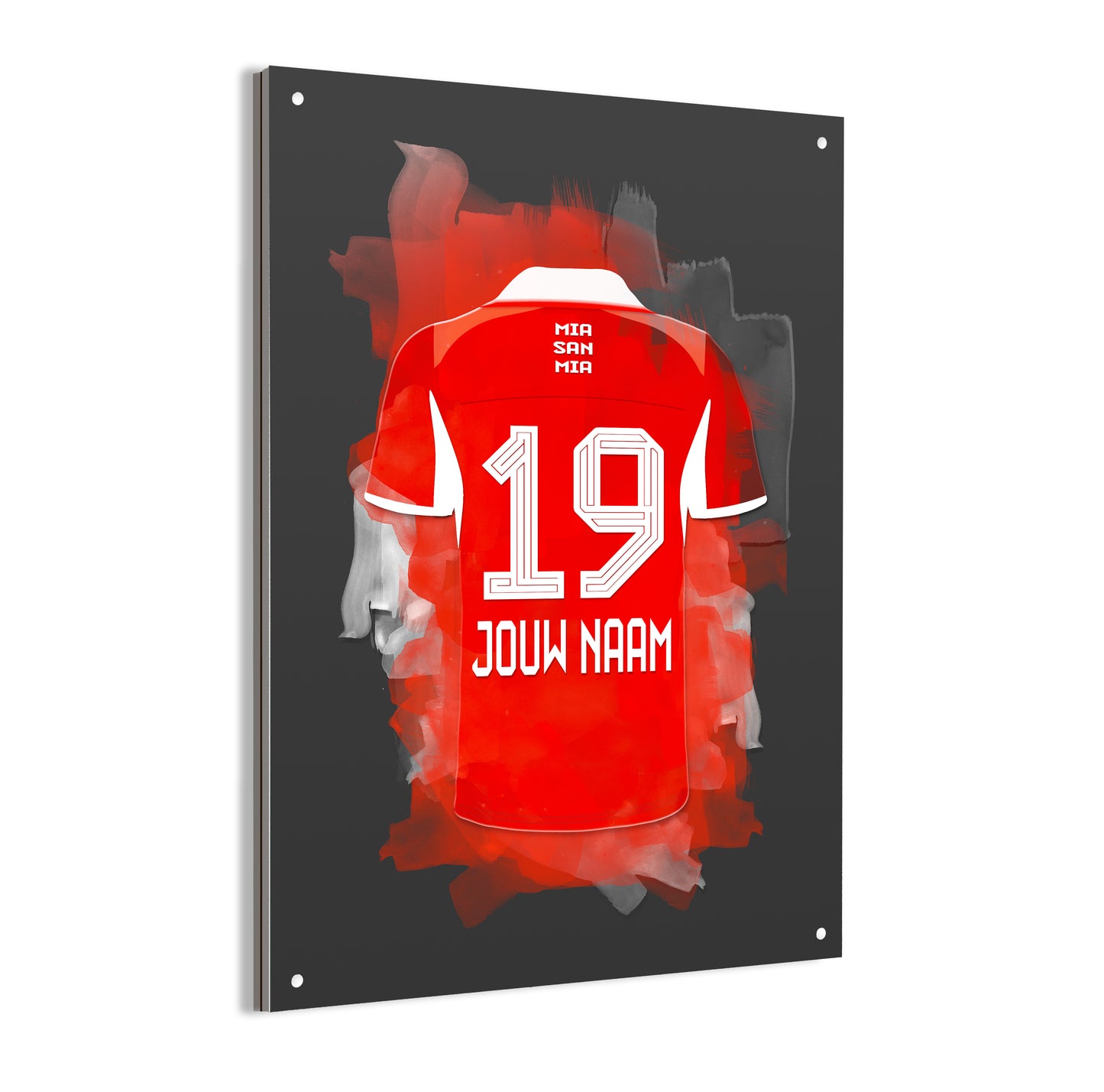 Bayeren Munchen aluminium dibond poster met naam