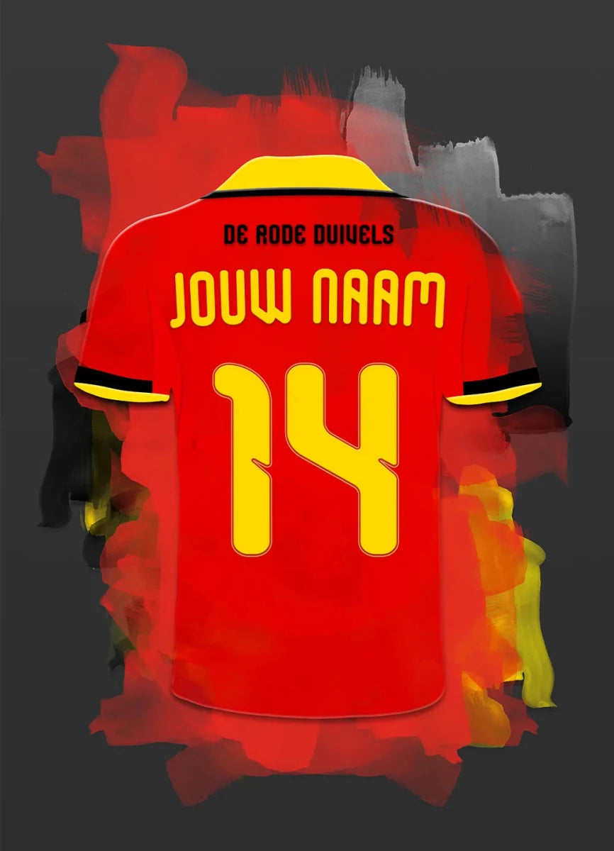 Belgisch Voetbal Elftal Voetbal Poster