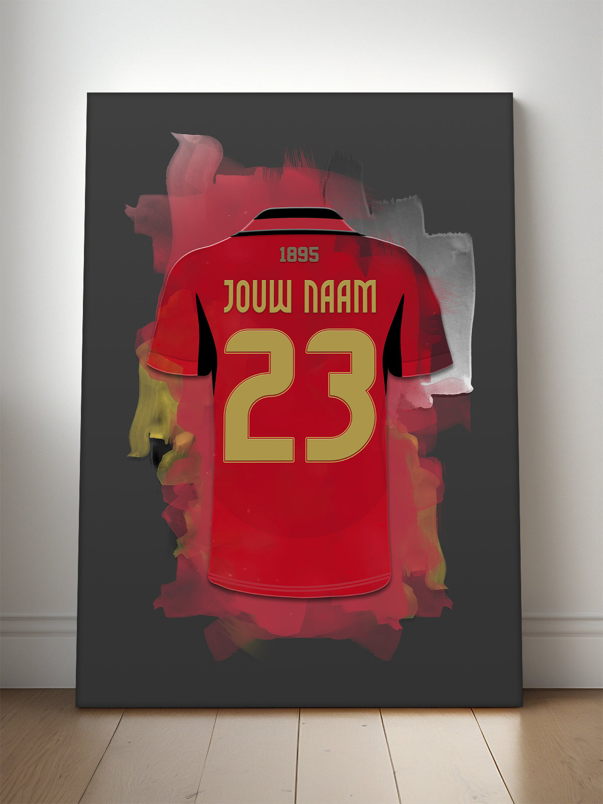 Belgie voetbal poster met naam bestellen