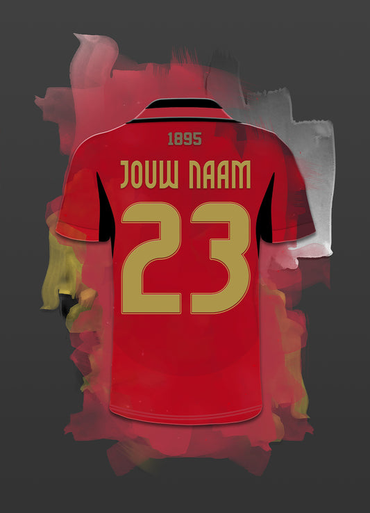 België voetbal elftal wanddecoratie - Losse poster - Voetbal fan cadeau