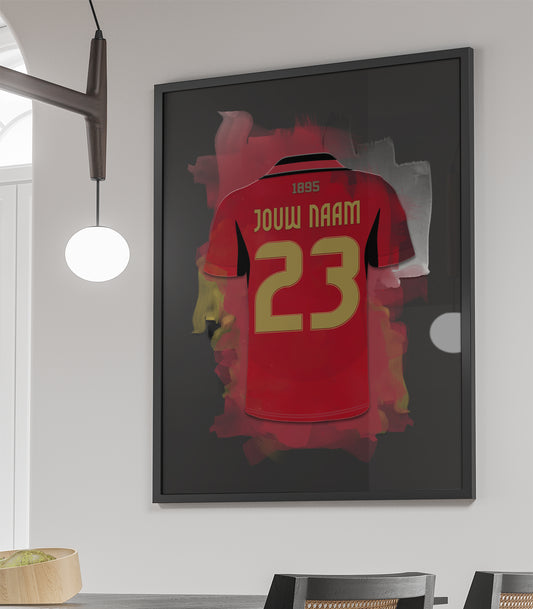België Elftal poster met naam kopen