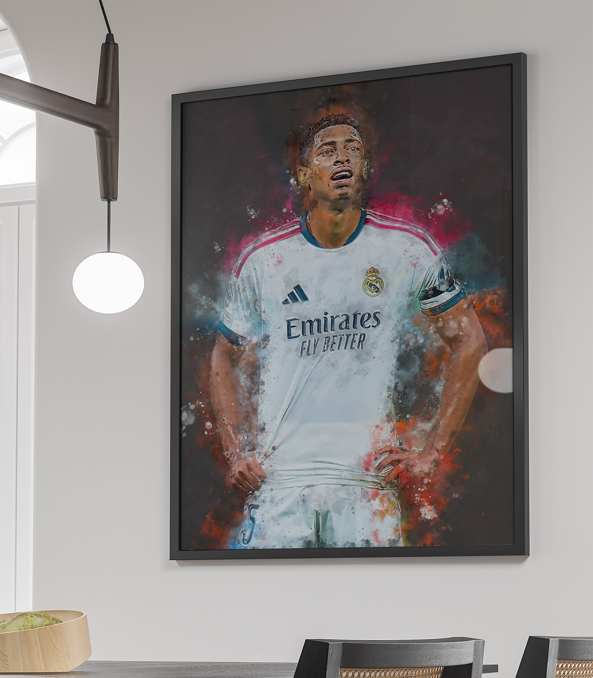 Bellingham Voetbal Wanddecoratie Poster Met Lijst