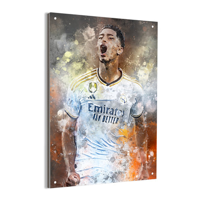 Jude Bellingham wanddecoratie - Dibond poster - Voetbal fan kado