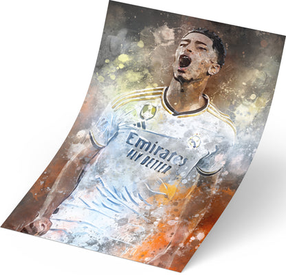 Jude Bellingham voetbal poster - Losse poster - Voetbal fan kado