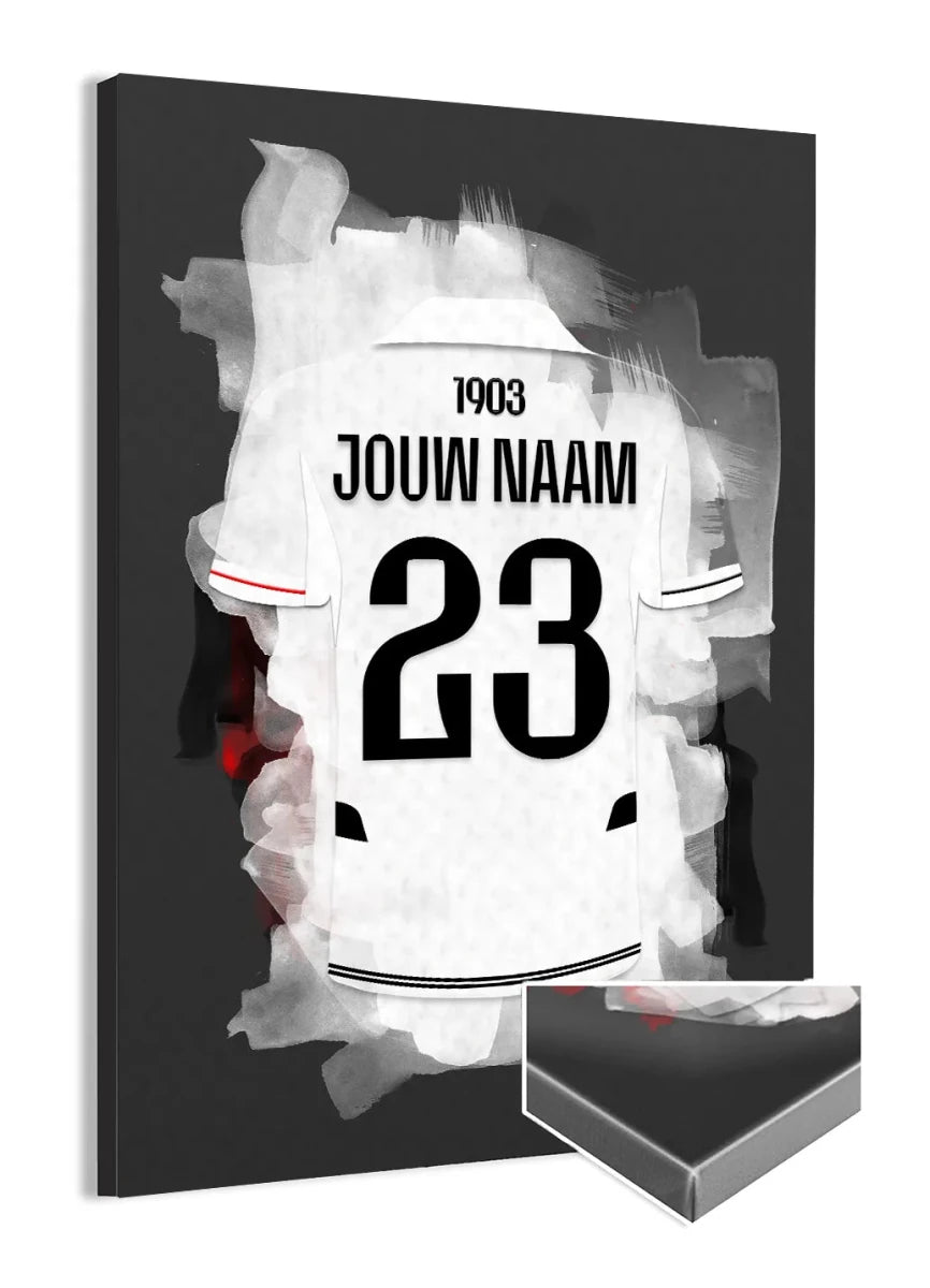 Beşiktaş JK Voetbal Canvas Wanddecoratie