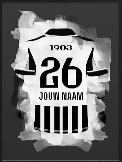 Besiktas JK Voetbal Poster Gepersonaliseerde Voetbalfan Cadeau