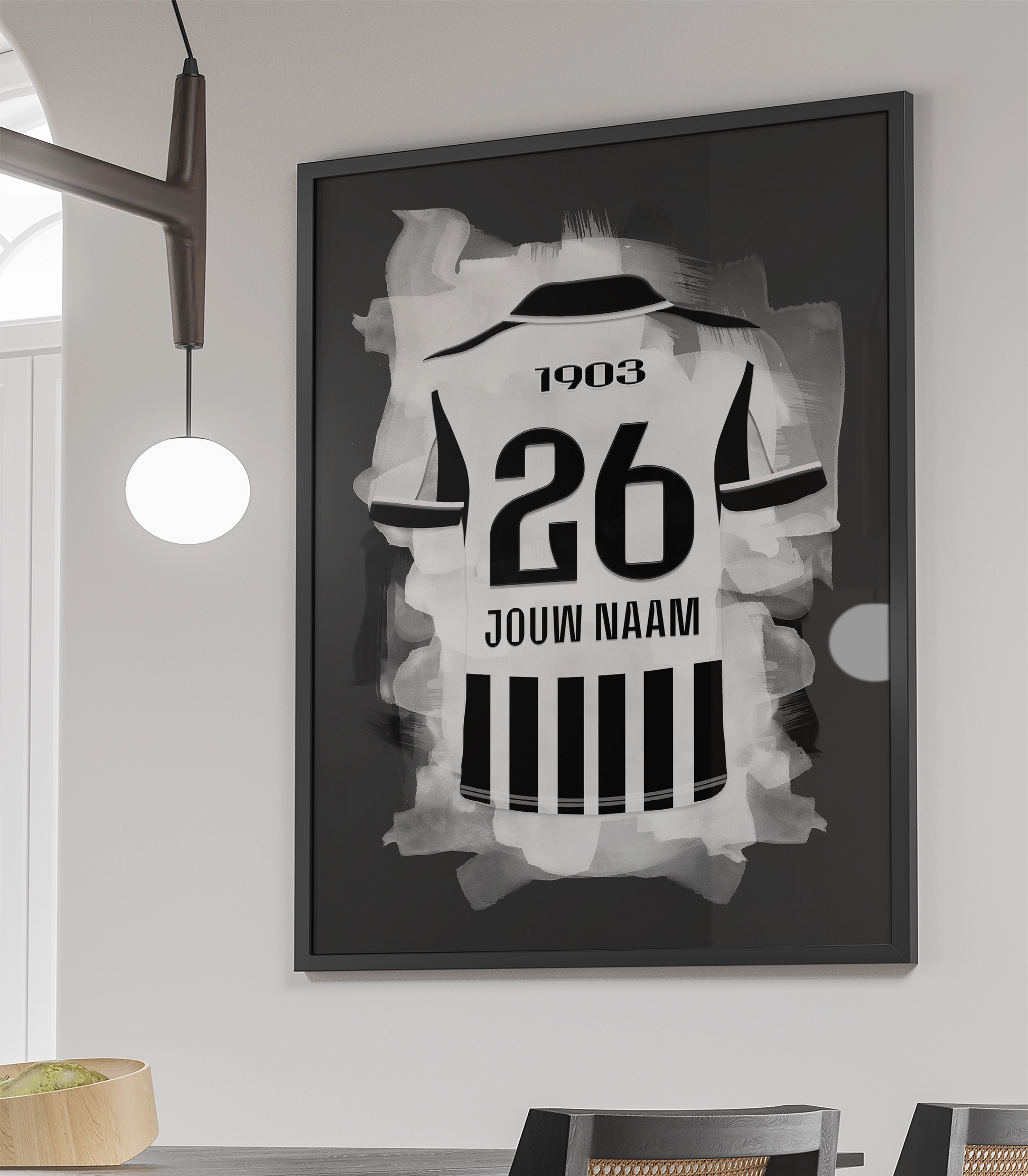 Besiktas JK Voetbal Poster Met Eigen Naam Verjaardag Cadeau